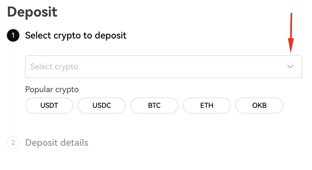 Deposit Crypto Okx