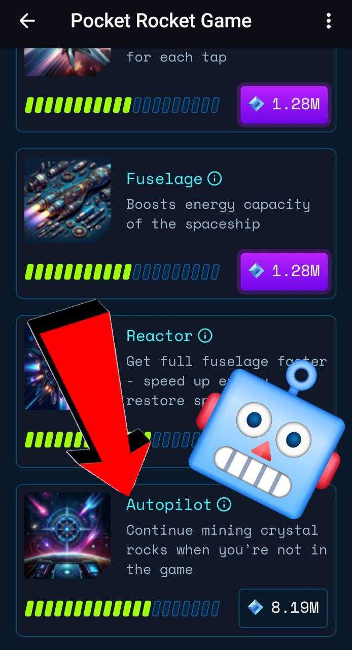Pocket Rocket – время собирать кристаллы - GEMS 💎 Crypto
